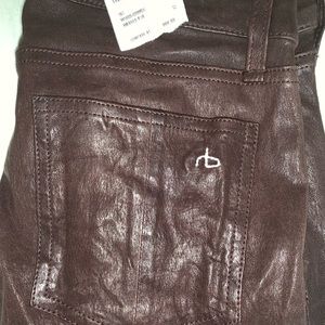 Rag and bone leather pants size 27